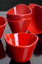 Hermia Juego de 6 Cuencos de Cerámica Roja de 200 cc